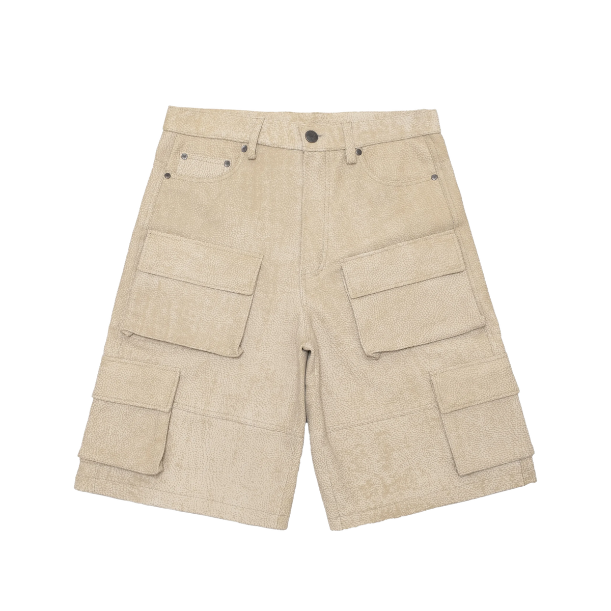 20 LEATHER SHORTS BEIGE // SHORTS