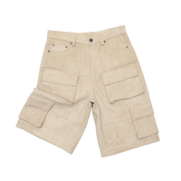 20 LEATHER SHORTS BEIGE // SHORTS