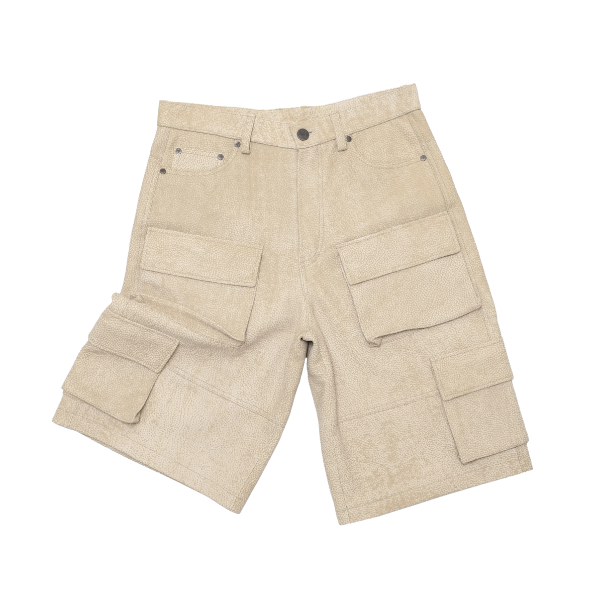 20 LEATHER SHORTS BEIGE // SHORTS