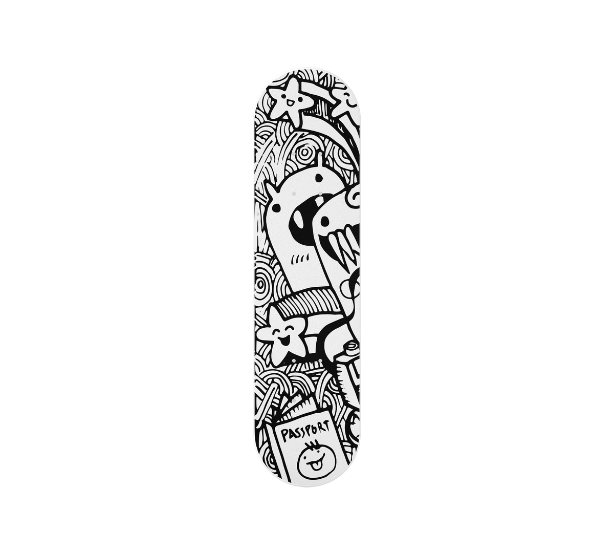 ZOO 001 DOT 7PLY 8.25IN MONOCHROME // DECKS