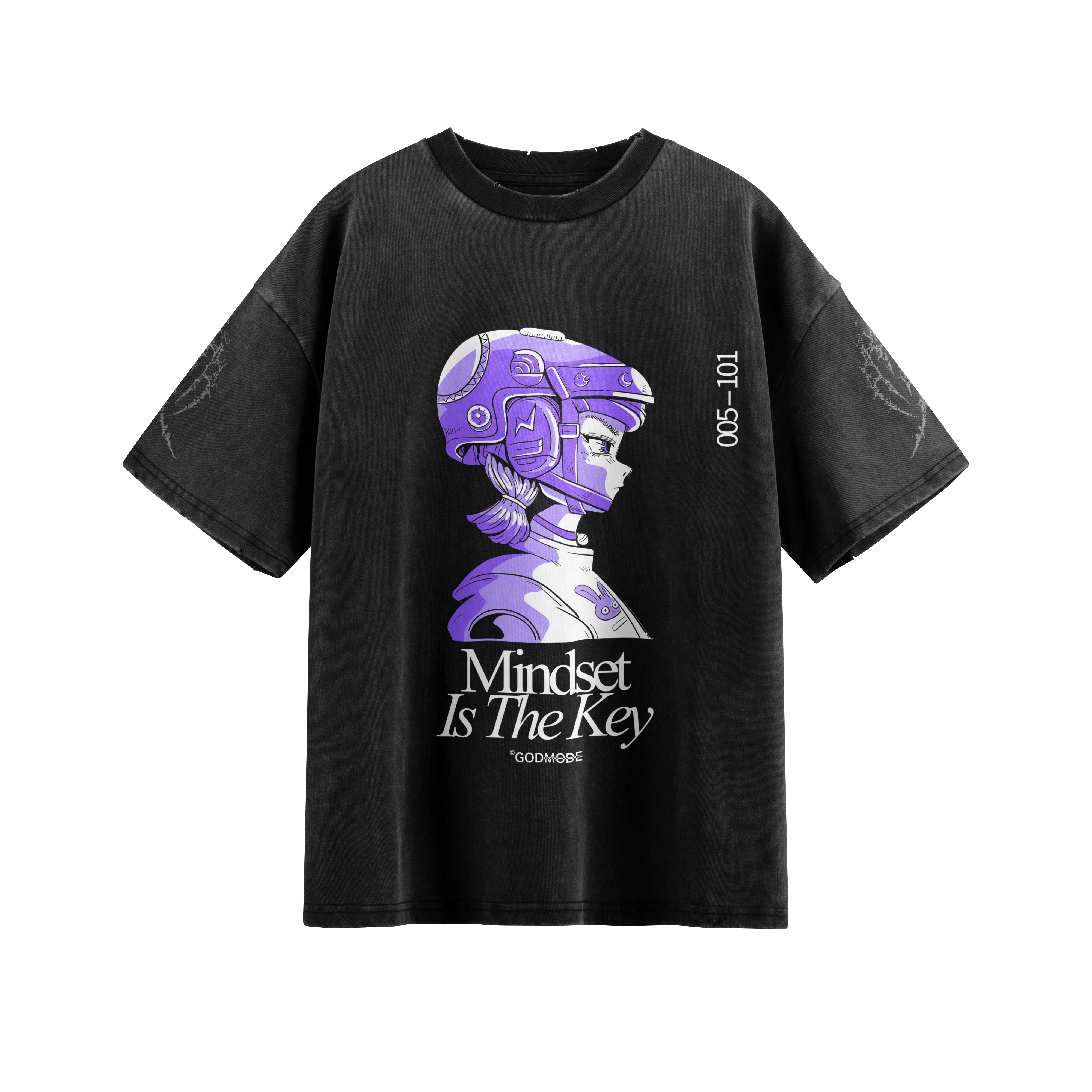 02 MINDSET IS THE KEY WASHED // T-SHIRT